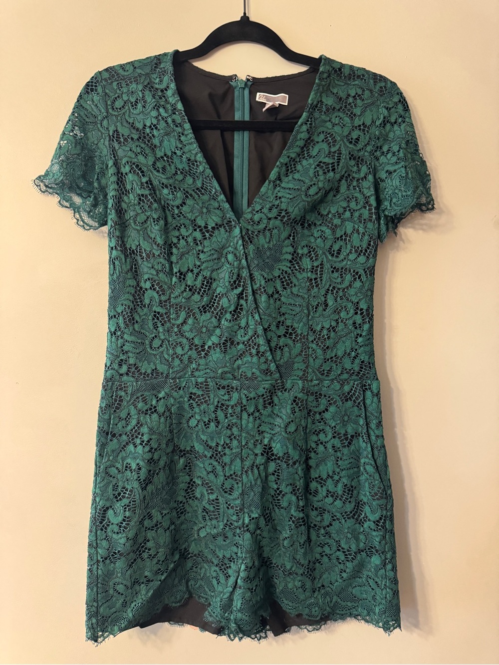 Chelsea 28 | lace green romper | 2